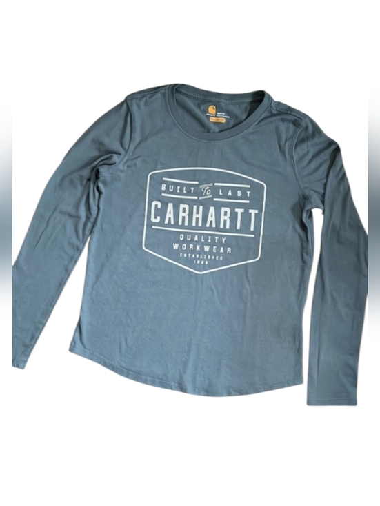 Carhartt Tops - Carhartt Lockhart Long Sleeve Slate Blue Tee Size Medium